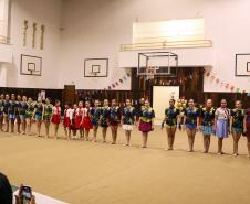 Ginastas do CEP na apresentação do Ginástica de Gala