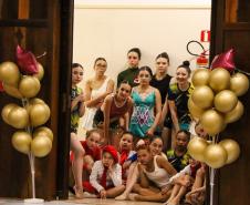 Ginastas do CEP na apresentação do Ginástica de Gala