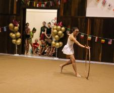 Ginastas do CEP na apresentação do Ginástica de Gala