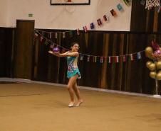 Ginastas do CEP na apresentação do Ginástica de Gala