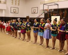 Ginastas do CEP na apresentação do Ginástica de Gala