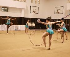 Ginastas do CEP na apresentação do Ginástica de Gala