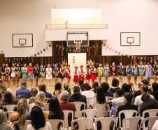 Ginastas do CEP na apresentação do Ginástica de Gala