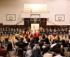 Ginastas do CEP na apresentação do Ginástica de Gala