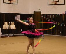 Ginastas do CEP na apresentação do Ginástica de Gala