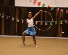 Ginastas do CEP na apresentação do Ginástica de Gala