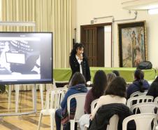 Patrícia Ressurreição em palestra no CEP