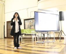 Patrícia Ressurreição em palestra no CEP