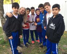 Os estudantes dos 7° anos do Ensino Fundamental do Colégio Estadual do Paraná (CEP) usaram da criatividade para falar sobre Bullying