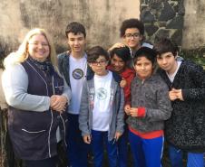 Os estudantes dos 7° anos do Ensino Fundamental do Colégio Estadual do Paraná (CEP) usaram da criatividade para falar sobre Bullying. 