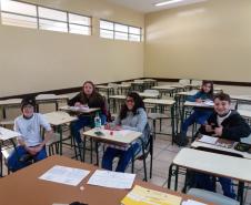 Com brincadeiras e atividades lúdicas, as Aulas de Assistência de Língua Espanhola Moderna (LEM) estão bem mais divertidas no Colégio Estadual do Paraná (CEP). 