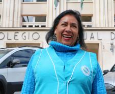 A agente Rosa Cardoso Ventura conta que trabalha no CEP há 23 anos. Ela conta que o Colégio é a extensão da sua própria casa.