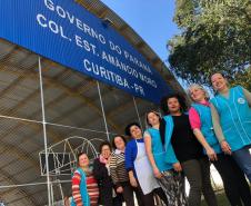 Agentes Educacionais do Colégio Estadual do Paraná, que neste 7 de agosto, Dia do Funcionário de Escola, recebem os cumprimentos da comunidade estudantil que reconhece o seu valor no cotidiano do Colégio.