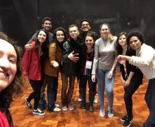 Na terça-feira (3), na capital de São Paulo, foi a vez da professora Raquel Mastey, na condição de pesquisadora de teatro, ministrar uma palestra com atividades em Oficina de Simulação Médica, em um evento promovido para os pesquisadores de teatro com nível de mestrado e doutorado da Universidade de São Paulo (USP).