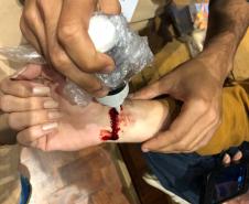 Na terça-feira (3), na capital de São Paulo, foi a vez da professora Raquel Mastey, na condição de pesquisadora de teatro, ministrar uma palestra com atividades em Oficina de Simulação Médica, em um evento promovido para os pesquisadores de teatro com nível de mestrado e doutorado da Universidade de São Paulo (USP).