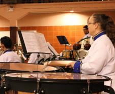 Apresentação da banda Sinfônica Bento Mossurunga no Instituto de Educação do Paraná