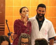 Apresentação da banda Sinfônica Bento Mossurunga no Instituto de Educação do Paraná