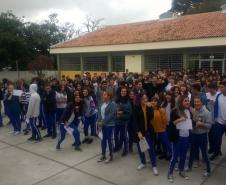 O Plano de Abandono Escolar foi colocado em prática, nesta quinta-feira (27), em todos os períodos, nas unidades de atendimento aos estudantes do Colégio Estadual do Paraná (CEP). 