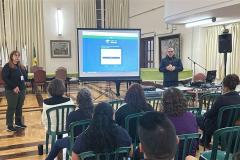 Candidatos e candidatas ao Saúde Bucal em palestra de orientação