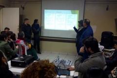 As equipes mostraram, nesta segunda-feira (8), as produções para uma banca de professores durante reunião aberta ao público no Colégio Estadual Tiradentes (CEP-Tiradentes).