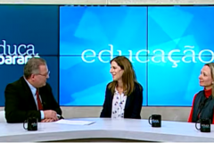 A Diretora Geral Tânia Maria Acco, e a Chefe da Divisão Educacional, Elisangela Belniak Hochuli, foram convidadas pela produção do programa veiculado pelo canal da então TV Educativa do Paraná.