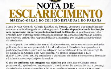Nota de esclarecimento