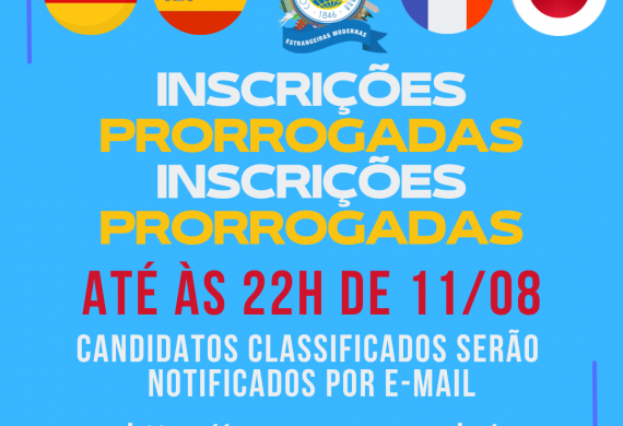 Inscrições Prorrogadas