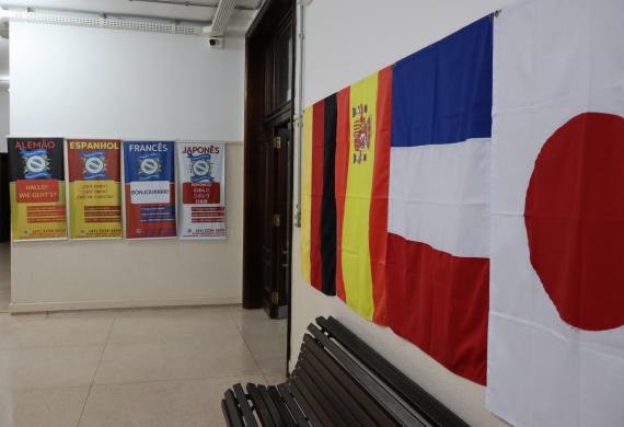 Bandeiras dos cursos do Celem