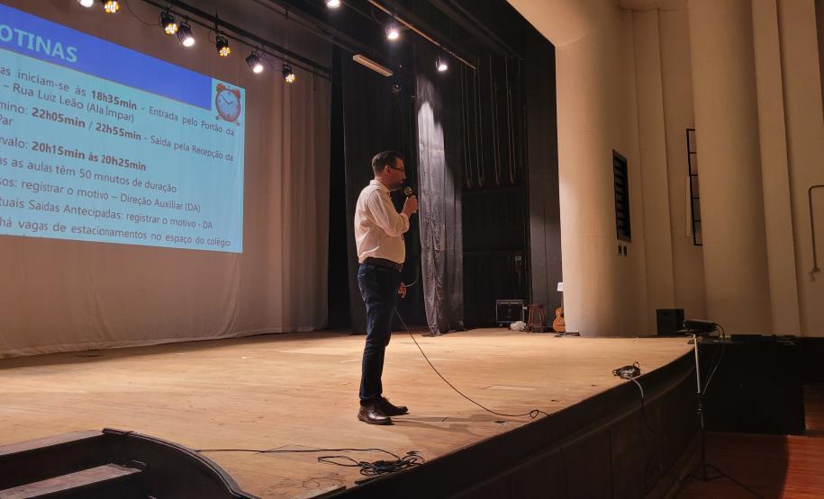 Aula inaugural do período noturno, em 6 de fevereiro de 2023