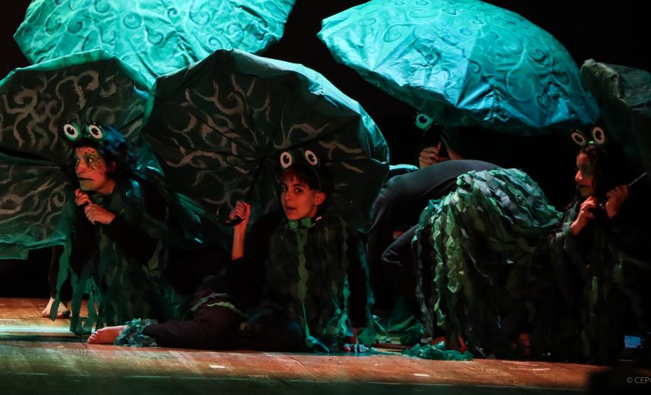 Cenas da peça Ari Areia