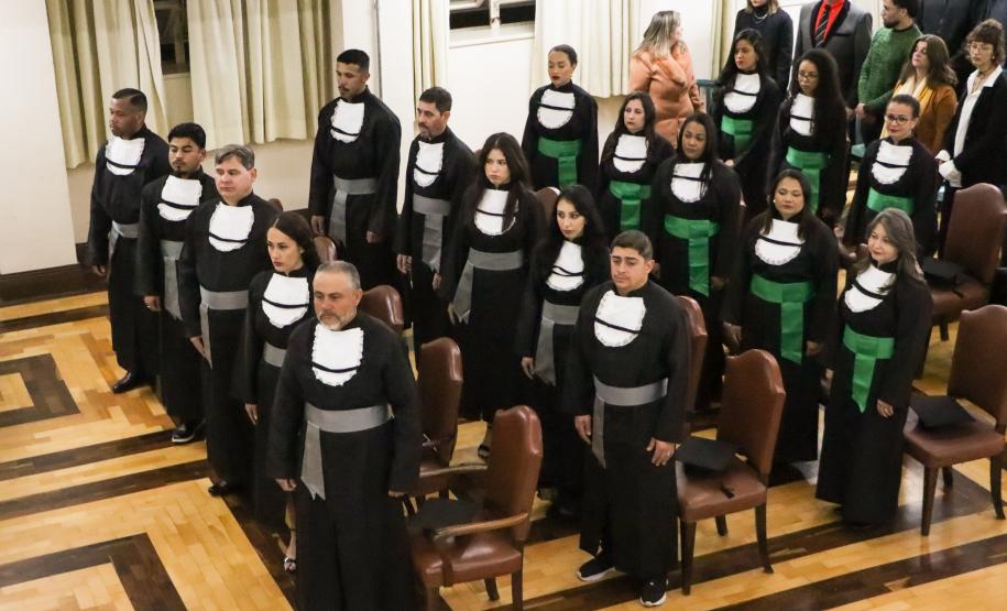 Cerimônia de outorga de grau da educação profissional subsequente