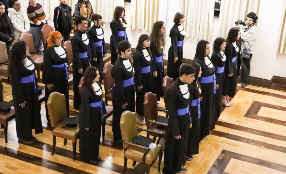 Cerimônia de outorga de grau da educação profissional subsequente