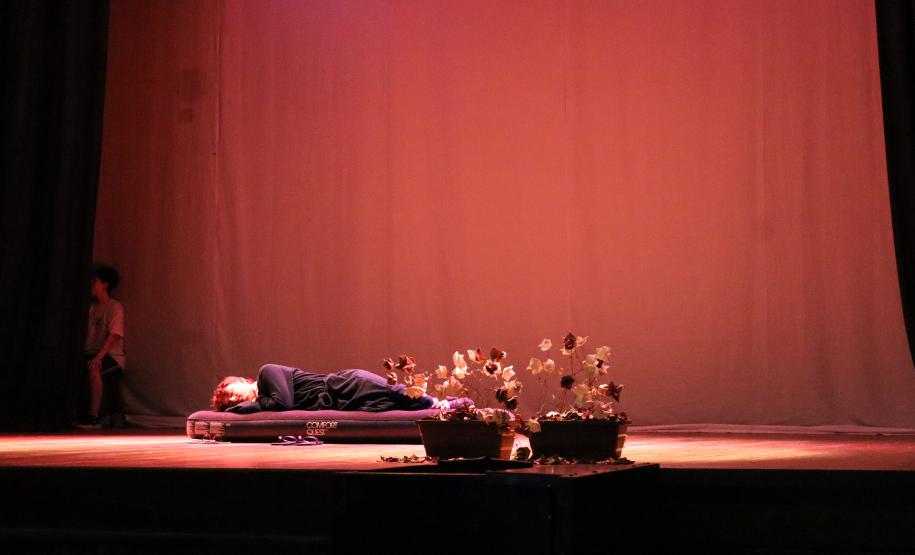 Estudantes do Grutinha encenam