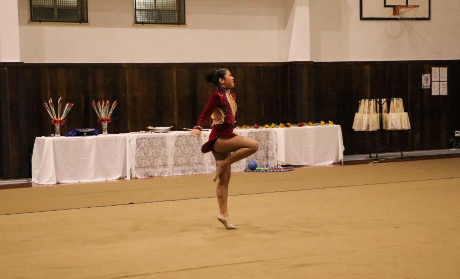 Ginastas do CEP na apresentação do Ginástica de Gala