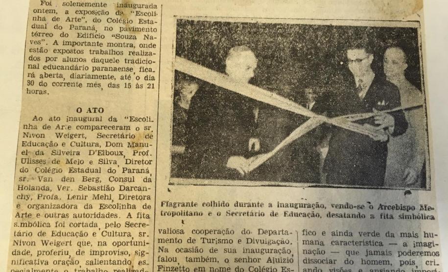 acervo 4 Os estudantes de restauração estão montando um livro que vai resgatar a história da Escolinha de Arte do Colégio Estadual do Paraná (CEP), fundada em e de junho de 1957.