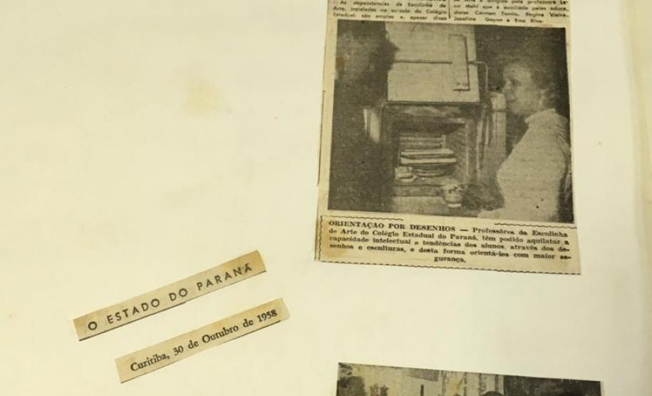 acervo 7 Os estudantes de restauração estão montando um livro que vai resgatar a história da Escolinha de Arte do Colégio Estadual do Paraná (CEP), fundada em e de junho de 1957.