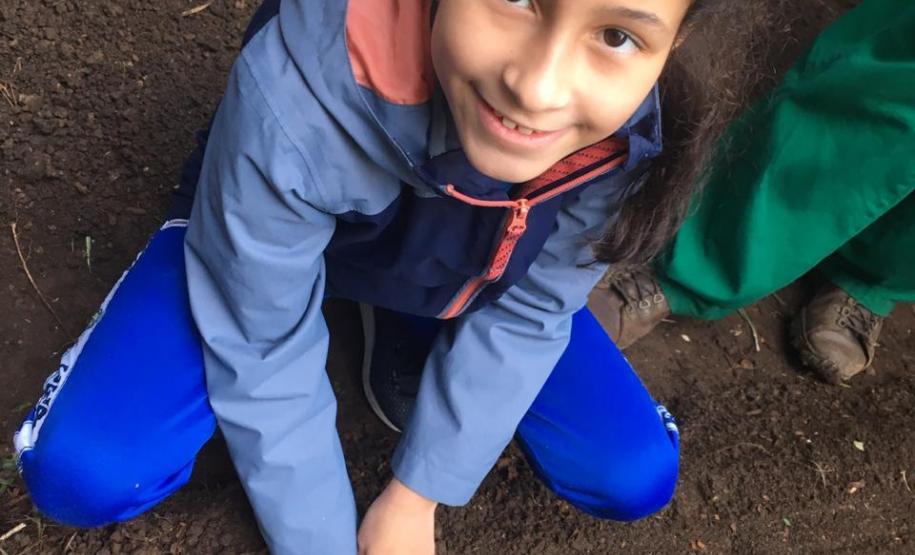 Nesta quarta-feira (5), Dia Internacional do Meio Ambiente, os estudantes do Colégio Estadual do Paraná plantaram diversas mudas de verduras e hortaliças nos canteiros da nova horta construída no Colégio Estadual Tiradentes (CEP-Tiradentes).