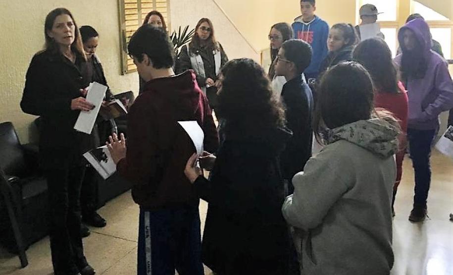 Diretora Tânia Maria Acco Semana do Folclore