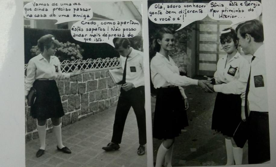 foto3 O abre e fecha de gavetas na Escolinha de Arte do Colégio Estadual do Paraná (CEP) resultou no achado de uma história contada no formato de fotonovela, que revela memórias da escola e da vida estudantil vivenciada por estudantes na década de 60