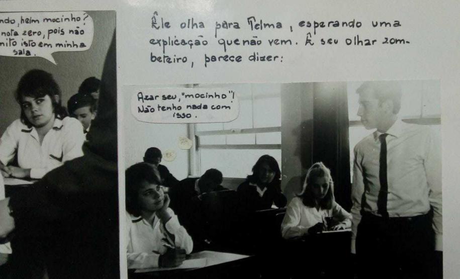 foto5 O abre e fecha de gavetas na Escolinha de Arte do Colégio Estadual do Paraná (CEP) resultou no achado de uma história contada no formato de fotonovela, que revela memórias da escola e da vida estudantil vivenciada por estudantes na década de 60