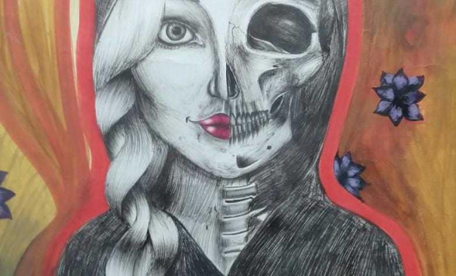 TJ 2 A articulação institucional foi promovida pela ex-aluna do CEP, Camila de Almeida Olegário, autora da obra premiada “Bela Morte”, em exposição na Escolinha de Arte (foto).