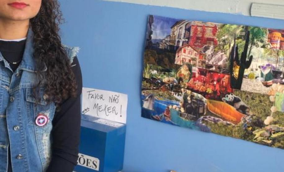 Foto 8 Os estudantes do Centro de Línguas Estrangeiras Modernas (CELEM) estão aprendendo em francês algumas lições sobre urbanidade, cidadania e ocupação consciente dos espaços públicos. A atividade que também serve para aumentar a consciência ambiental nas cidades foi desenvolvida durante as aulas de Francês, no Colégio Estadual Conselheiro Zacarias (CEP-Zacarias), com orientações da professora Fabíola-Davis Siquara Amaral.