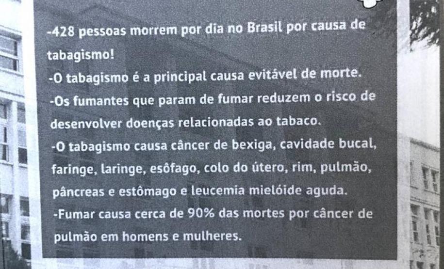 previne 7 Os universitários mostraram caminhos e formas para se prevenir diante dos vícios, e apresentaram uma lista de dicas para quem deseja parar imediatamente de fumar e beber (confira a lista).