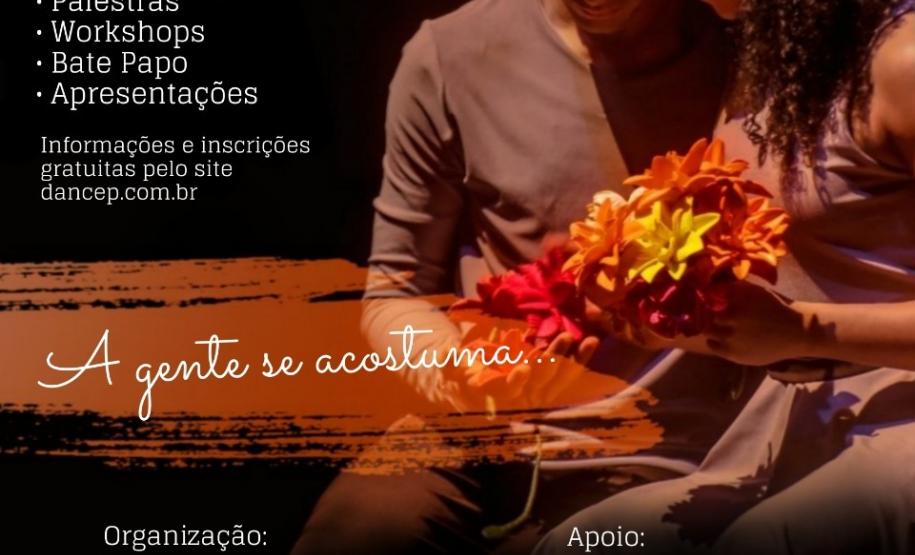 novo cartaz De 7 a 15 de maio, o Grupo de Dança Contemporânea do Colégio Estadual do Paraná (Dancep) promove o II Seminário e Mostra de Dança 2019, trazendo espetáculos gratuitos que entram em cartaz em importantes espaços artísticos da capital paranaense. Toda comunidade estudantil está convidada a assistir aos eventos que também estão abertos para o público em geral.